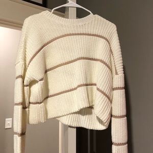 this is an extra small shirt, it is white with light brown lines